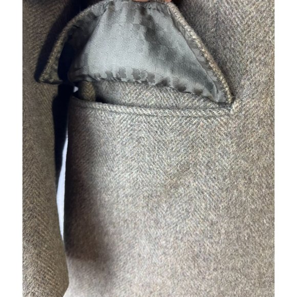 BATTISTONI, Roma 100% Italian Merino Wool Trench Coat, Men's Size Large - Picture 12 of 16